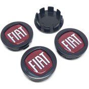 Resim Fiat Tip Geçme Jant Göbeği Siyah 4'Lü 42Mm 