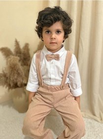 Resim Miababy Papyonlu Fitilli Üçlü Takım Bej 