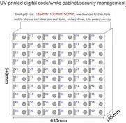 Resim Anahtarlı Cep Telefonu Soyunma Kutusu Güvenli Cep Telefonu Depolama Kabini Spor Salonu Sınıf Fabrika Yüzme Havuzu 60 Yuvaları Mevcut 