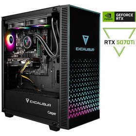 Resim Casper Excalibur E65L.147F-DFP0X-0RE i7-14700F 32 GB 1 TB SSD RTX5070Ti Dos Masaüstü Oyuncu Bilgisayarı 