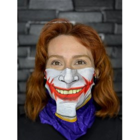 Resim Motobros Joker Desenli Baf Buff Bandana Boyunluk 