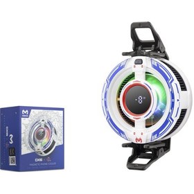 Resim Hadron Cx16 Manyetik Klipsli Telefon Soğutucu Fan Rgb Isı Göstergeli Beyaz 