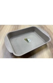 Resim By Hanedan Dikdörtgen Fırın Tepsisi Granit Kahve 