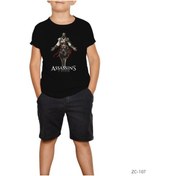 Resim Assassins Creed 2 Siyah Çocuk Tişört Siyah 