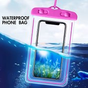 Resim Neon Pembe Çerçeve ile Su Geçirmez Telefon Kılıfı - Dayanıklı PVC Malzeme, Dokunmatik Ekran Uyumlu, Yüzme, Rafting, Bisiklet, Yürüyüş, Kamp, Dalış ve Su Altı Fotoğrafçılığı için İdeal, Su Altı Görüntü Ekranı, Açık Hava Telefon Depolama|Neon Çerçeve Kılıfı|Pürüzsüz Yüzey 