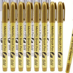 Resim 6'lı Ergonomik Hızlı Kuruyan Metal Su Geçirmez Kalıcı Marker Kalemler, Altın Gümüş El Sanatları Reçine Kalıp Kalem Sanat Boyama ve Paskalya Süslemesi için 