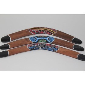 Resim Büyük Ahşap Bumerang Dekoratif El Yapımı Boomerang Frizbi Oyunca 