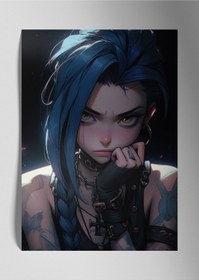 Resim Arcane Jinx Dizi - Metal Tablo 