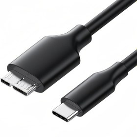 Resim Harici Sabit Diskler için Yüksek Hızlı USB-C'den Micro B'ye Kablo - Canvio, Seagate Backup Plus, WD My Passport ve Daha Fazlası ile Uyumlu - Altın Kaplama Bağlantı Noktaları, 100.58cm 