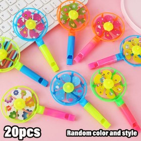 Resim 20 Adet Renkli Plastik Düdük Rüzgarlıkları - Çeşitli Renkler, Pil Gerekmez, Parti Hediyeleri, Doğum Günü Hediyesi, Sevgililer Günü ve Paskalya Kutlamaları İçin Mükemmel, Eğlenceli ve Kullanımı Kolay 