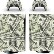 Resim Kt Grup Benjamin Franklin Playstation 5 Standart Disk Edition Sticker Kaplama Seti 