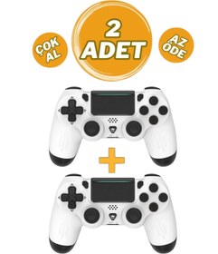 Resim FELICON Ps 4 Joystick Tablet Telefon Pc Uyumlu Titreşimli Oyun Kolu 2 Adet 