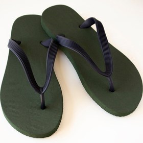 Resim Bermody Erkek Rahat Parmak Arası Haki Yeşil Basic Plaj Terliği Flipflops 