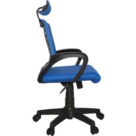 Resim Türksit Karizma File Müdür Koltuk Plastik Ayak Mavi 