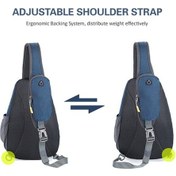 Resim Novahub 10l Multi-purpose Nylon Backpack - Lightweight, Waterproof & Adjustable Shoulder Straps, Blue Ergonomic Design Mavi 
