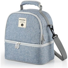 Resim Padalink Denim Mavi Emzik Muhafaza Çantası - 3 Katlı Tasarım, Emziği Taze Tutar, Emziği Pompası Aksesuarları Ve 3 Biberon Yerine Sığar Mavi 
