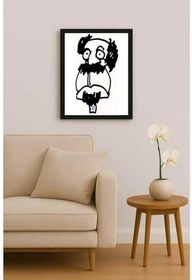 Resim Nezih Danyal Tipler Kişiye Özel Sertifikalı Sınırlı Fine Art Karikatür Baskı NTP00002 