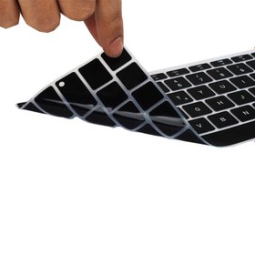 Resim Macbook 13.3' New Pro A1708 Zore Klavye Koruyucu Silikon Ped - Siyah 