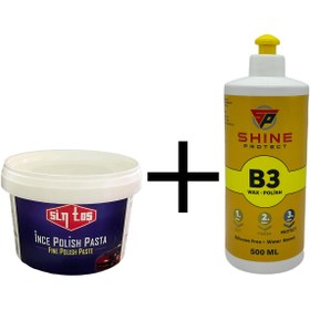 Resim Sintaş 450gr Ince Pasta Shine Protect 500gr B3 Cila Set 