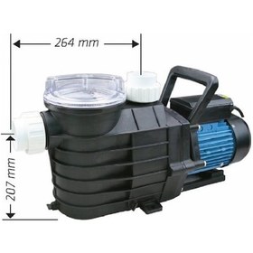 Resim Water Ws-2535 Filitreli Havuz Pompası 1 Hp 220V 