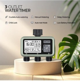Resim Delt 3 Çıkışlı Elektronik Otomatik Sulama Kontrolcüsü - 