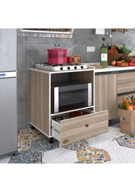 Resim Kenzlife ocak dolabı nevresel crd 85*70*60 XLARGE çekmeceli hazır mutfak klasik setüstü ocak için sabit tabla 