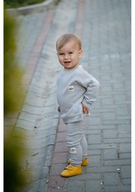 Resim Atlas&yael %100 Organik Pamuk Gots Organik Belgeli Pantolon Eşofman Altı - Gri 