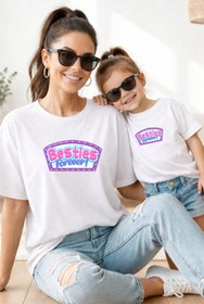 Resim genosha Anne Kız 100% Pamuk T-shirt Mama Mini Mother Daughter TEKLİ FİYAT 