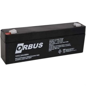 Resim ORBUS 12V 2.2 AH / 2.3 AH AKÜ KURU TİP (178*34*60) UZUN (0,9 KG) TSE'Lİ 