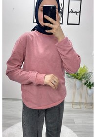 Resim Orwa Official İçi Polarlı İki İplik Şardonlu Sweatshirt - Pembe-pembe Pembe 