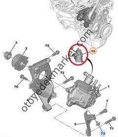 Resim Peugeot 206+ (2010-2012) 1.4 Hdi Mazot Pompa Müşürü (İthal) 