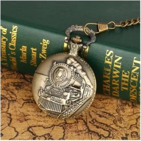 Resim MCM Group Tren Temalı Köstekli Saat 