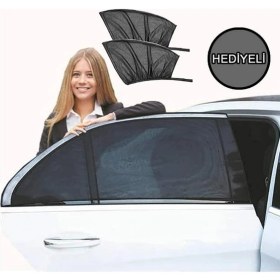 Resim 2 Adet Araba Yan Cam Güneşlik Perde Araç Arka Yan Cam Perdesi Anne Bebek Emzirme Örtüsü Perdesi 