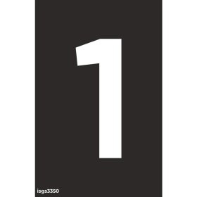 Resim İsg Tabelam 9x15cm/kompozit/1 Rakamı Boyama Şablonu Set 1 