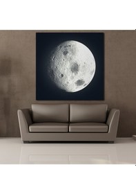 Resim Ay Temalı Kanvas Tablo 30x30cm 