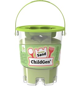 Resim Childgen Kinetik Kum Yeşil 500 Gr 
