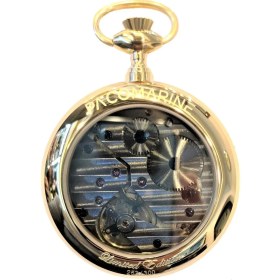 Resim Pacomarine Pm.pockhet.g1 Pacomarine Nostaljik Zincirli Orjinal Kutusunda Köstekli Cep Saati Özel Tasarım 
