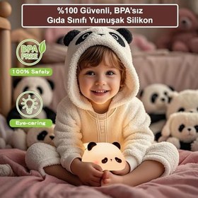 Resim Greentech Dokunmatik Silikon Panda Gece Lambası/GT-CL17 