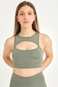 Resim yexech Kadın Haki Spor Sütyen 