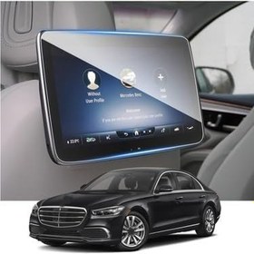 Resim Mercedes S Seri Navigasyon ve Dijital gösterge uyumlu Nano Ekran Koruyucu 2'li Set ve Arka Kafalık 2'li 2020-2025 