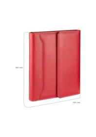 Resim Organizer Ajanda Tarihsiz Çizgili 22x26 CM - Kırmızı 