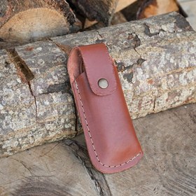 Resim Çakı Kılıfı - Gerçek Veketa Özel Deri 