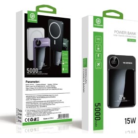 Resim Yk Desing 5.000 Mah 22,5W Kablosuz Şarjlı Pd Hızlı Şarj Mini Powerbank 