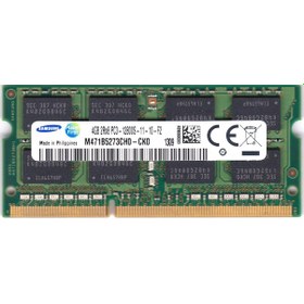 Resim Samsung M471B5273CH0-CK0 4 GB DDR3 1600 MHz CL11 Notebook Ram 