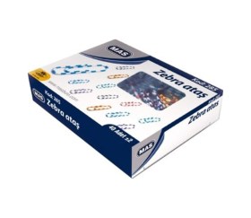 Resim 285 Ataş Ataç Zebra Renkli 28 Mm 40 Lı 36 Kutu 