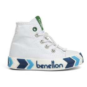 Resim Benetton ® | BN-30644 - 3394 Beyaz Lacivert - Çocuk Spor Ayakkabı 