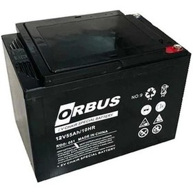 Resim Orbus 12 Volt 55 Amper Tekerlekli Engelli Araç Aküsü 