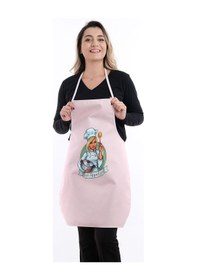 Resim Beautiful Sıvı Geçirmez Su Geçirmez Mutfak Önlüğü Pembe 