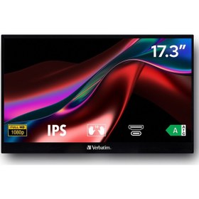 Resim Verbatim Pmt-17 17.3" 60hz 6ms Hdmı+usb-c Hdr Fullhd Freesync Ips Taşınabilir Dokunmatik Monitör 
