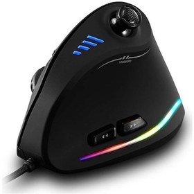 Resim Reedark E-spor İ&ccedil İn Dikey Oyun Fare, Ergonomik Kablolu, Makro Programlanabilir, Renkli Işık Efekti, Windows Uyumlu Optik 
